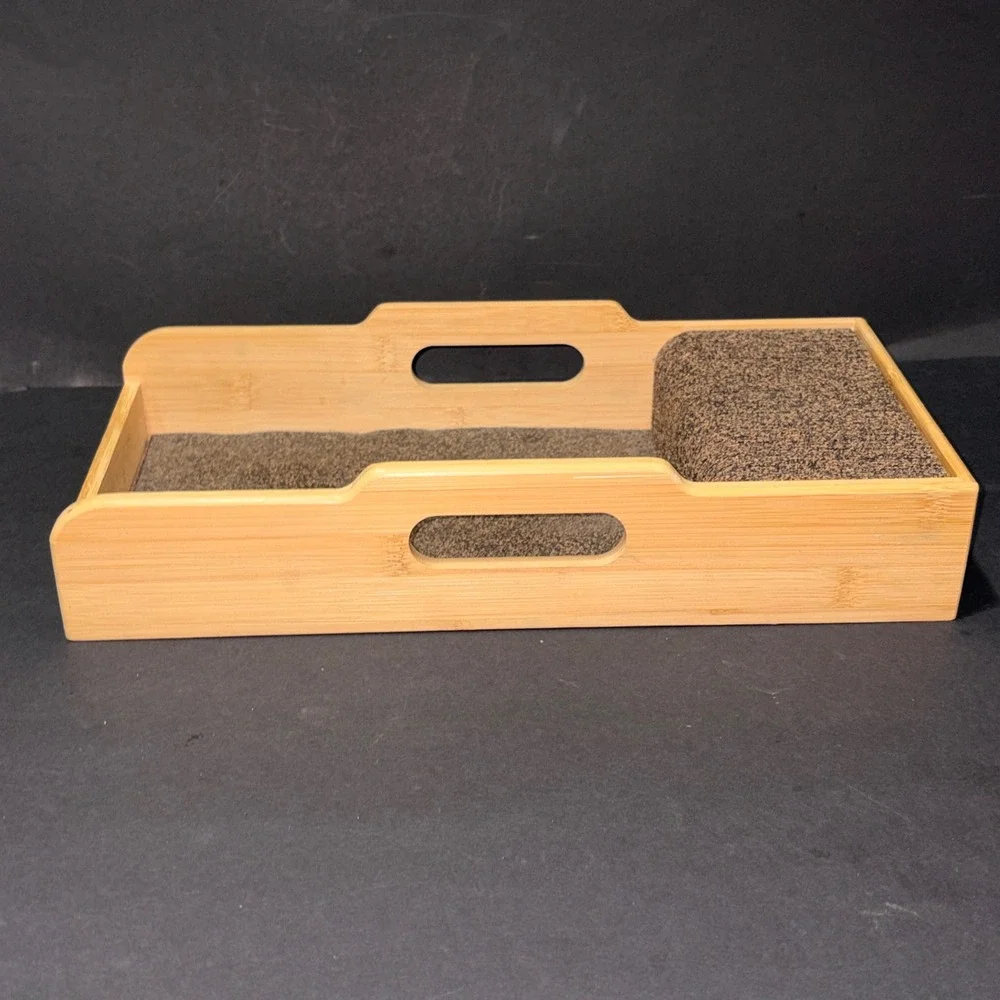 Knife Dock Bamboo Wood with Cork Inserts Dock Knife Organizer Drawer 15